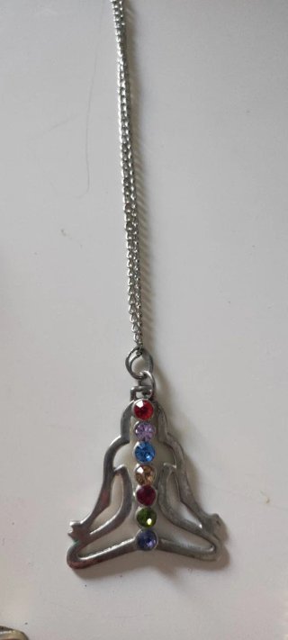 Collar Buda Chakras Plata