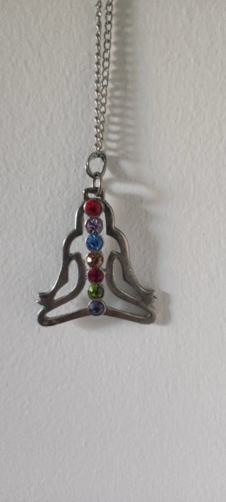 Collar Buda Chakras Plata