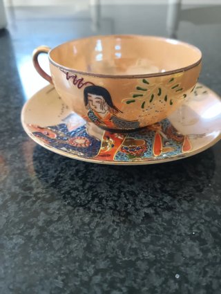 Juego de té porcelana japonesa dragón