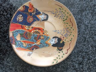 Juego de té porcelana japonesa dragón