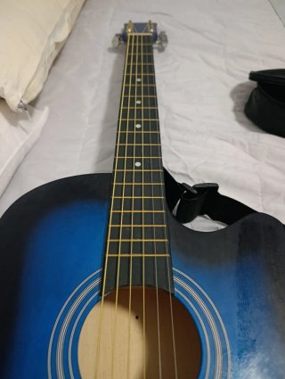 Guitarra Acústica Azul