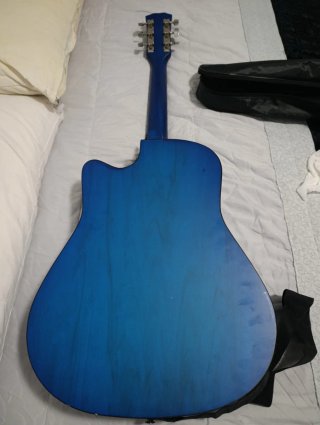 Guitarra Acústica Azul
