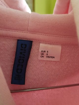 Sudadera con capucha rosa