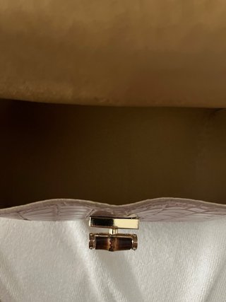 Bolso Vera Pelle Italiano Vintage Piel Cocodrilo