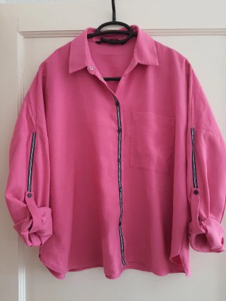 Camisa fucsia Zara