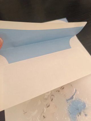 Carta Papelería serie Romántica tono azulado