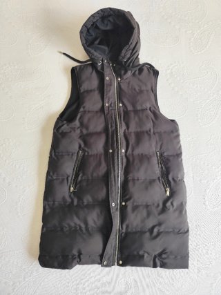Chaleco acolchado largo Zara Woman Talla L