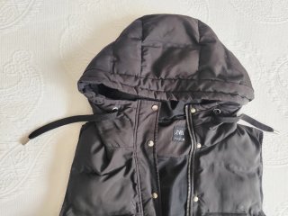 Chaleco acolchado largo Zara Woman Talla L