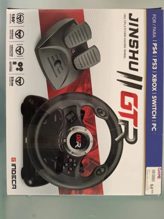 Volante Jinshu GTR II + Pedali PS4/PS3/XBOX/Switch