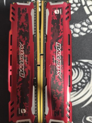 2x Tarjetas RAM DDR4 4GB Ballistix