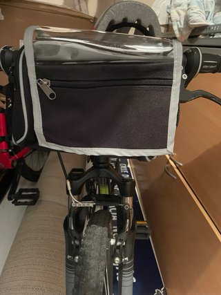Bolsa Manillar Bici con Funda Transparente