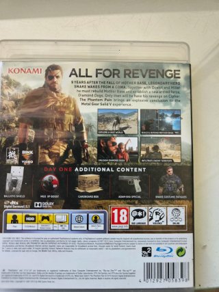 Metal Gear Solid V The Phantom Pain PS3 Day One