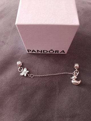 Catenina Sicurezza Pandora Farfalla e Anatra