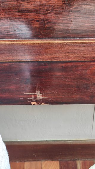Cama doble de madera maciza