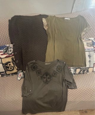 Lote Ropa Mujer Talla L Chaqueta Gris Vestido Rosa