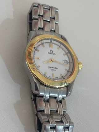 Reloj Omega Seamaster 120m Cuarzo Dorado/Acero