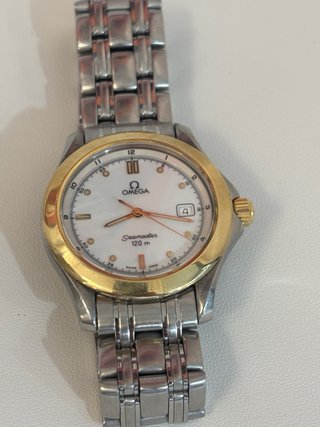 Reloj Omega Seamaster 120m Cuarzo Dorado/Acero