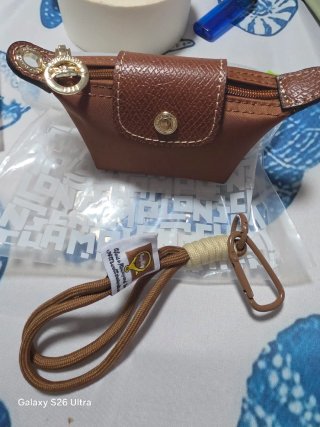 Monedero Longchamp Le Pliage Marrón Dorado
