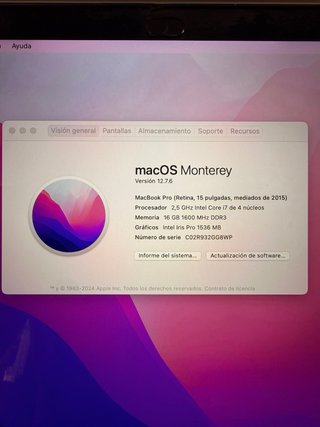 MacBook Pro 15” i7 2015 16GB RAM