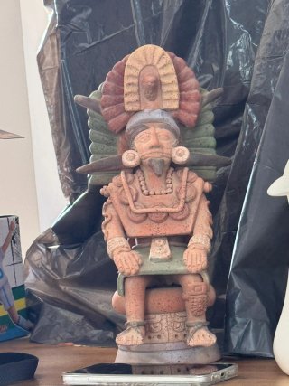 Figura Cerámica Estilo Azteca