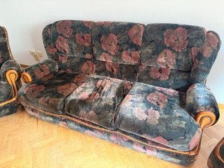 Conjunto sofá y 2 sillones