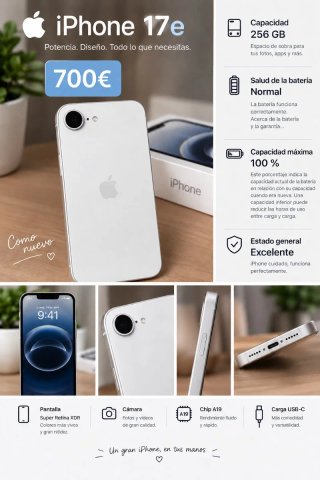 iPhone 17e 256GB blanco