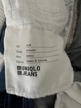 Uniqlo Jeans Slim Straight Blu