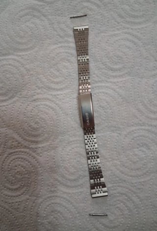 Correa de reloj Casio plateada