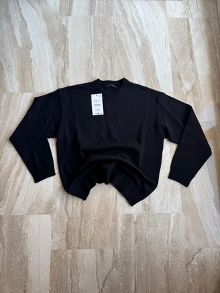 Jersey Zara Punto Negro Talla M Nuevo