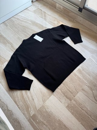 Jersey Zara Punto Negro Talla M Nuevo