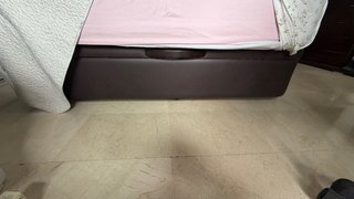Cabecero cama polipiel y canapé 1,50, con enchufes