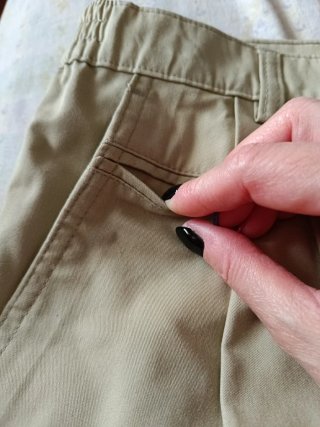 Pantalón corto vestir hombre beige