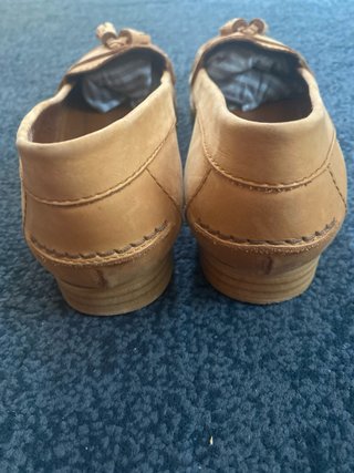 Mocasines piel Zara Beige/Marrón