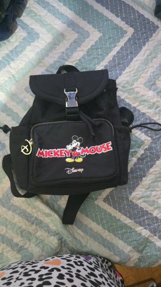 Mochila Negra Mickey Mouse Disney