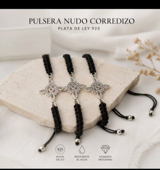 Pulsera Nudo de Bruja Plata 925