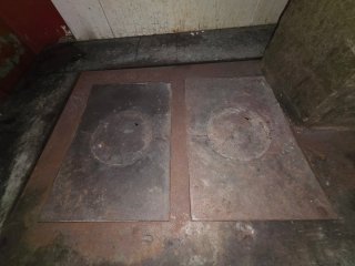 Estufa cocina de leña Prity Negra y Gris
