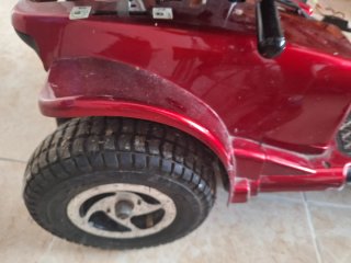 Moto de minusválidos scooter roja