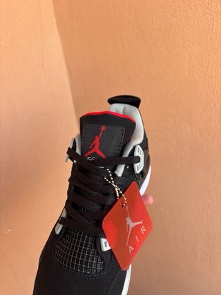 Jordan 4 Zapatillas Negras Rojas