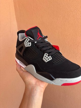Jordan 4 Zapatillas Negras Rojas