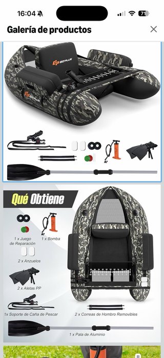Pato de pesca hinchable camuflaje