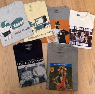Lote 6 Camisetas Hombre Springfield Talla M