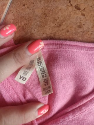 Bolero rosa manga larga talla 12-13,158cm