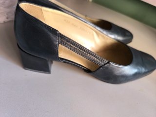 Zapatos de tacón azul/gris