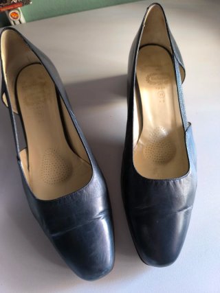 Zapatos de tacón azul/gris
