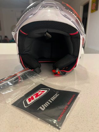 Casco NZI Vintage S Blanco Perla Nuevo