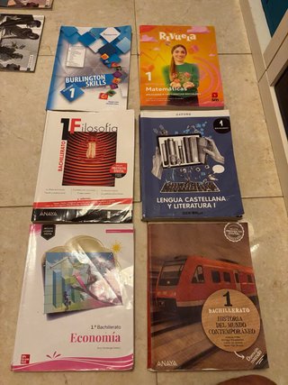 LIBROS 1º BACHILLERATO
