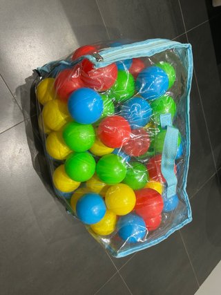 Bolsa de pelotas de colores para bebes y niños