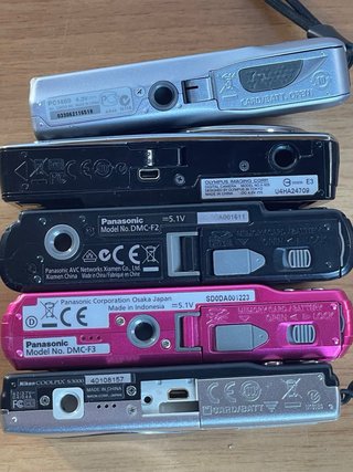 Lotto 5 Fotocamere Compatte Vintage