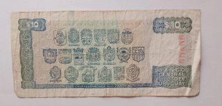 Uruguayos 10 Pesos 1995