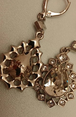 Pendientes Givenchy Plata Cristal Circonita